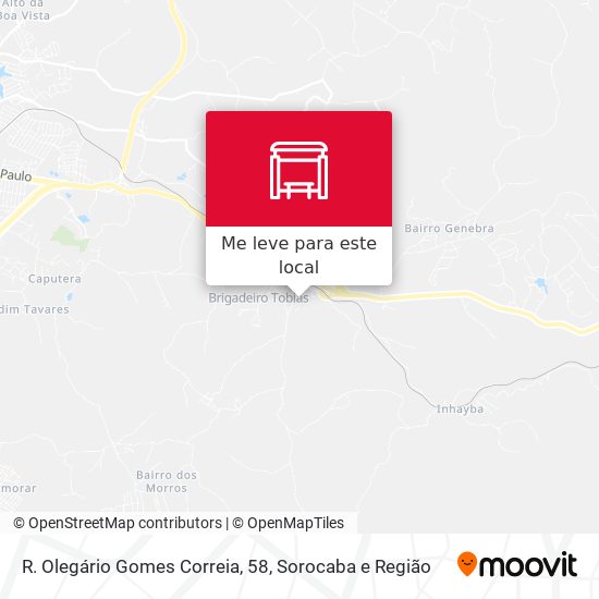 R. Olegário Gomes Correia, 58 mapa