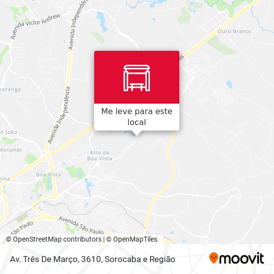 Av. Três De Março, 3610 mapa