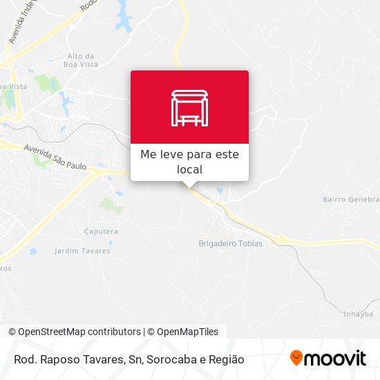 Rod. Raposo Tavares, Sn mapa