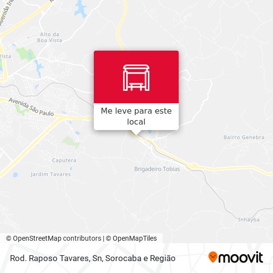 Rod. Raposo Tavares, Sn mapa