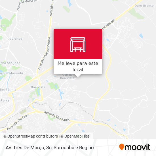 Av. Três De Março, Sn mapa