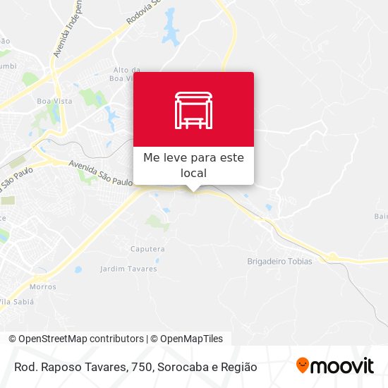 Rod. Raposo Tavares, 750 mapa