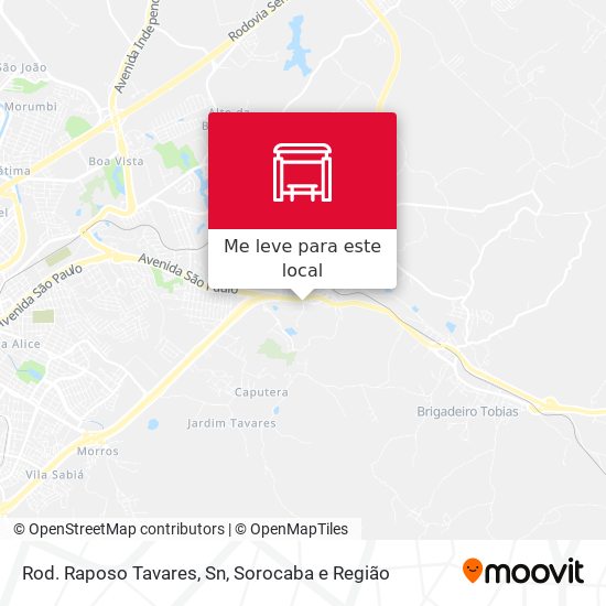 Rod. Raposo Tavares, Sn mapa