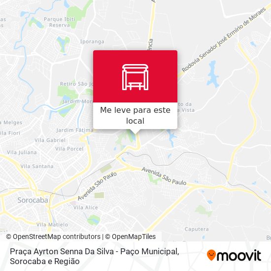 Praça Ayrton Senna Da Silva - Paço Municipal mapa