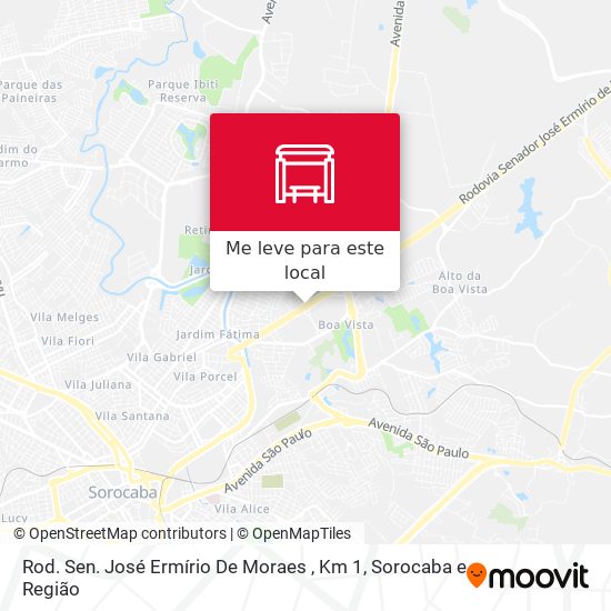 Rod. Sen. José Ermírio De Moraes , Km 1 mapa