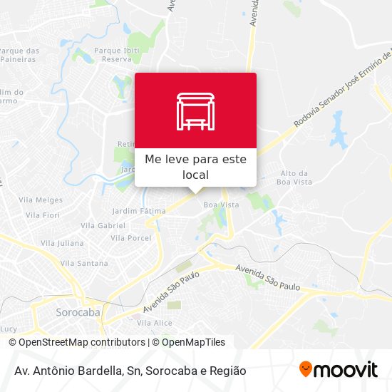 Av. Antônio Bardella, Sn mapa