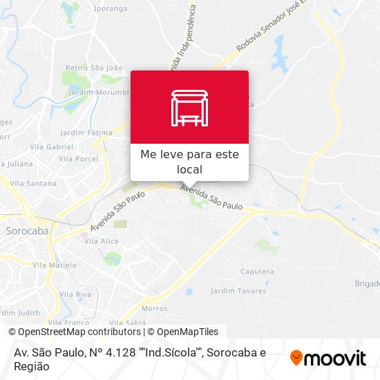 Av. São Paulo, Nº 4.128 ""Ind.Sícola"" mapa