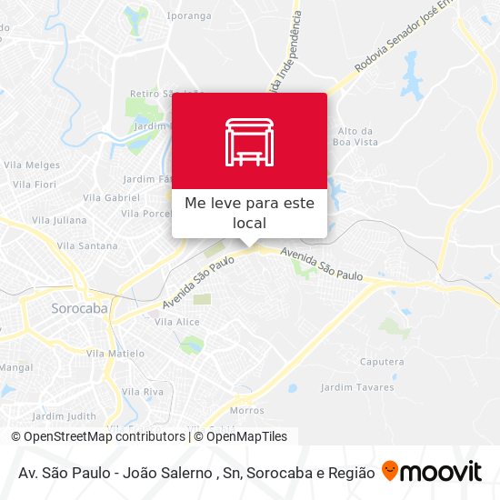Av. São Paulo - João Salerno , Sn mapa