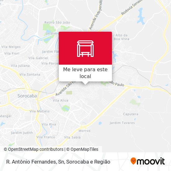 R. Antônio Fernandes, Sn mapa