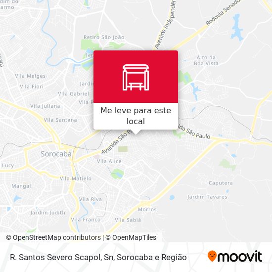 R. Santos Severo Scapol, Sn mapa