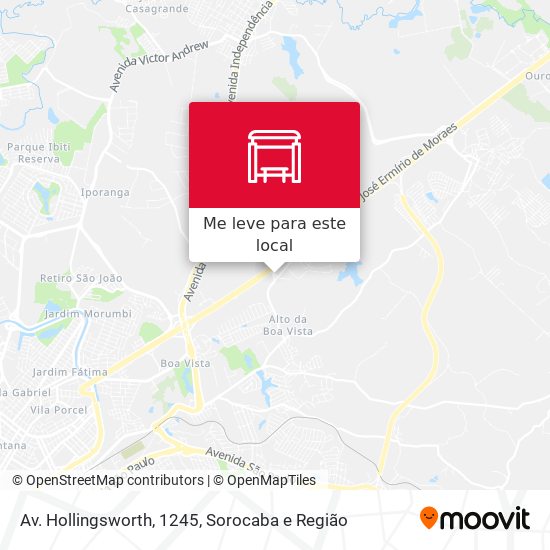 Av. Hollingsworth, 1245 mapa