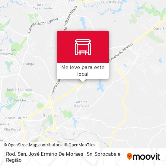 Rod. Sen. José Ermírio De Moraes , Sn mapa