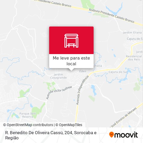 R. Benedito De Oliveira Cassú, 204 mapa