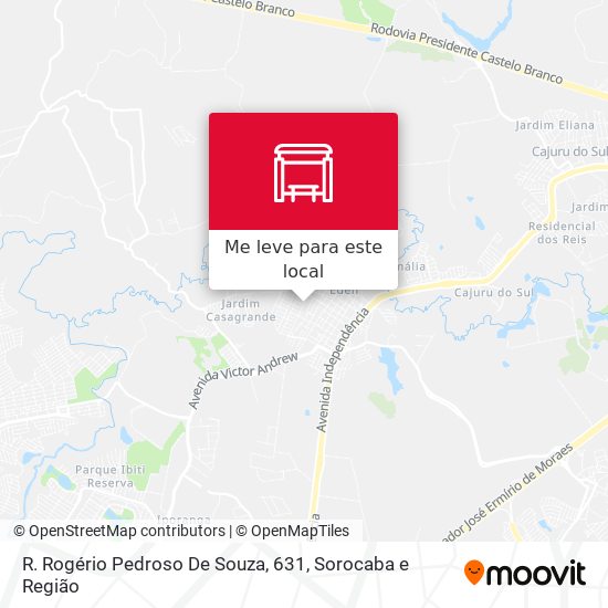 R. Rogério Pedroso De Souza, 631 mapa