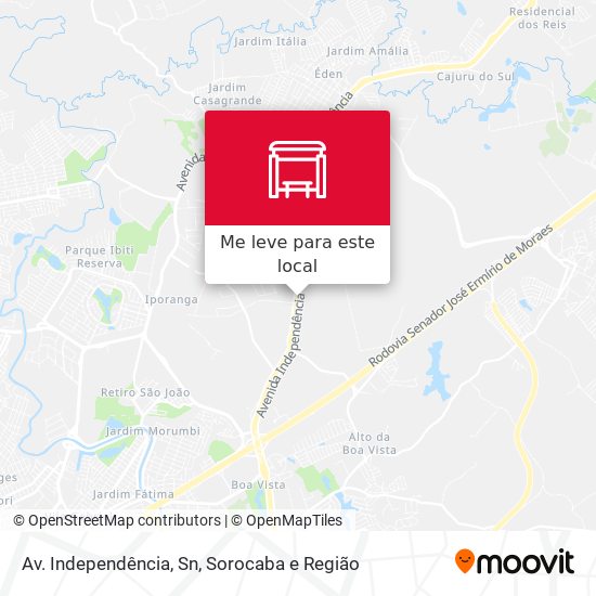 Av. Independência, Sn mapa