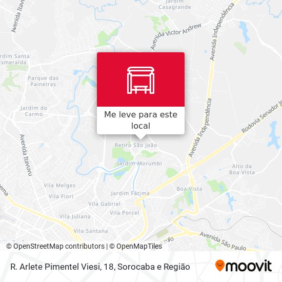 R. Arlete Pimentel Viesi, 18 mapa