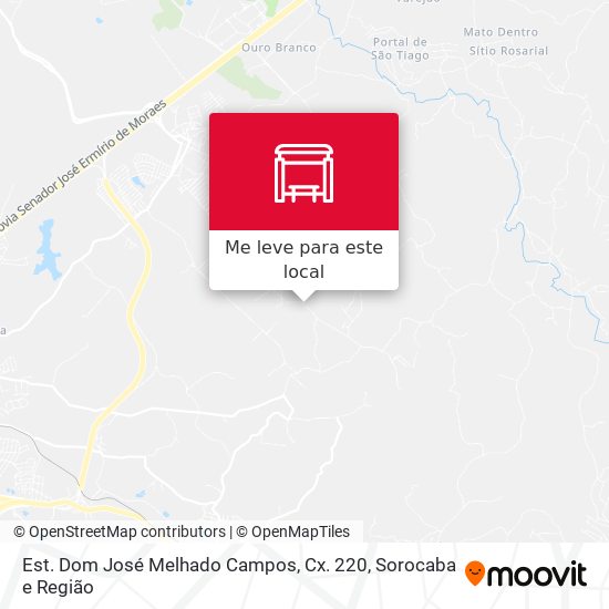 Est. Dom José Melhado Campos, Cx. 220 mapa