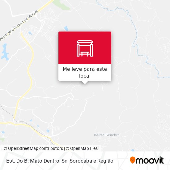 Est. Do B. Mato Dentro, Sn mapa
