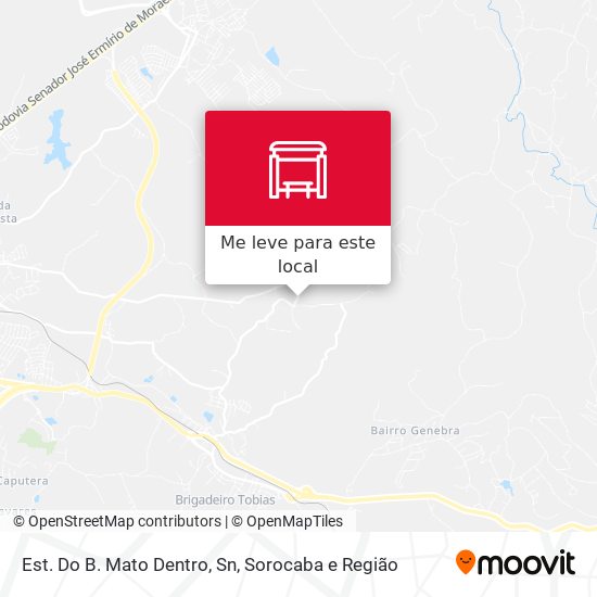 Est. Do B. Mato Dentro, Sn mapa