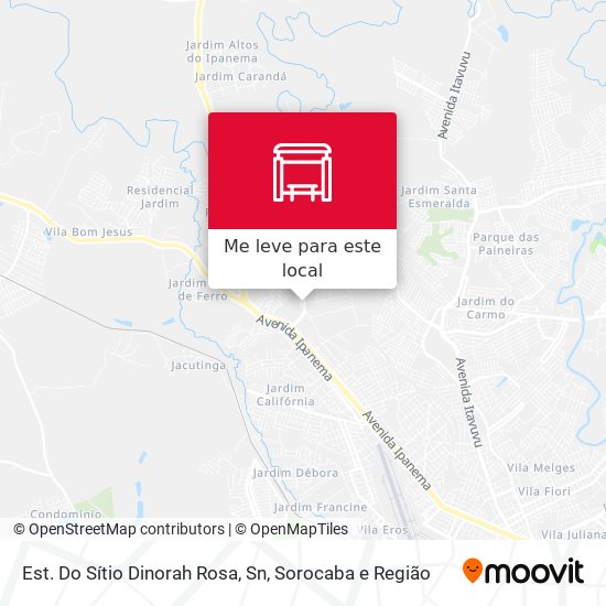 Est. Do Sítio Dinorah Rosa, Sn mapa
