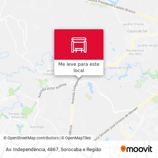 Av. Independência, 4867 mapa
