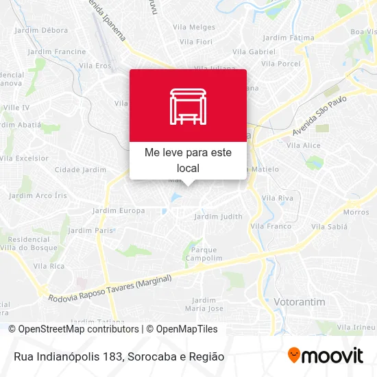Rua Indianópolis 183 mapa