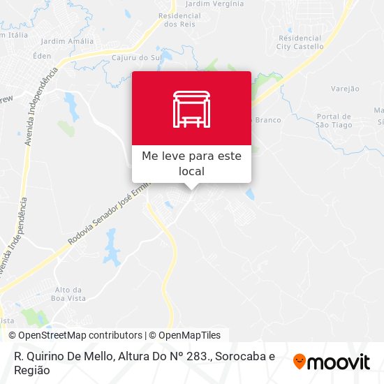 R. Quirino De Mello, Altura Do Nº 283. mapa