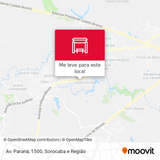 Av. Paraná, 1500 mapa