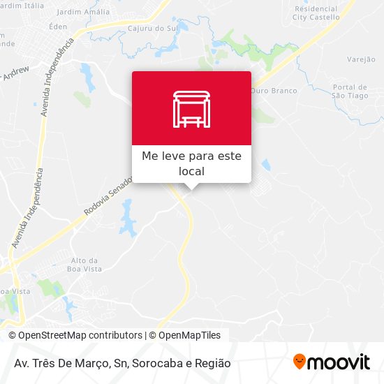 Av. Três De Março, Sn mapa