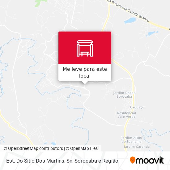 Est. Do Sítio Dos Martins, Sn mapa