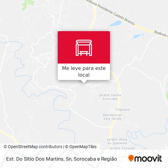Est. Do Sítio Dos Martins, Sn mapa