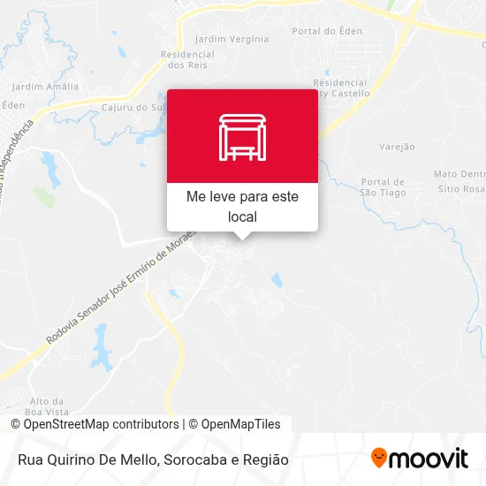 Rua Quirino De Mello mapa