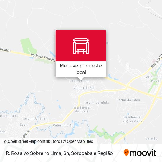 R. Rosalvo Sobreiro Lima, Sn mapa