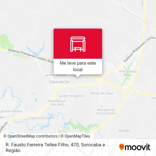R. Fausto Ferreira Telles Filho, 470 mapa