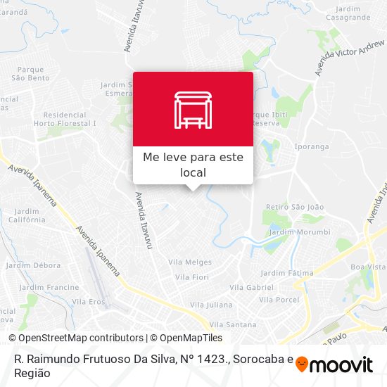 R. Raimundo Frutuoso Da Silva, Nº 1423. mapa