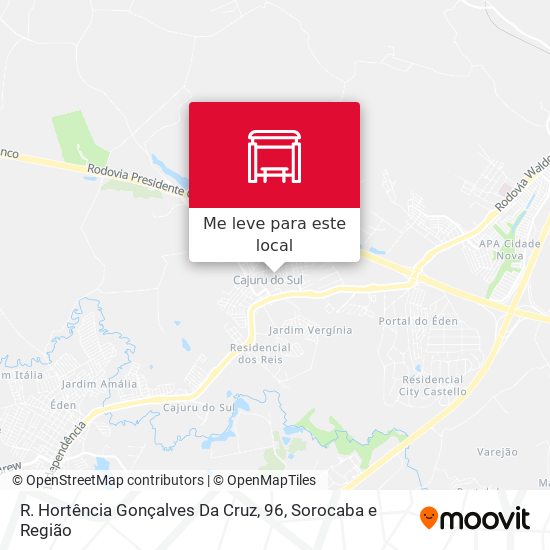R. Hortência Gonçalves Da Cruz, 96 mapa