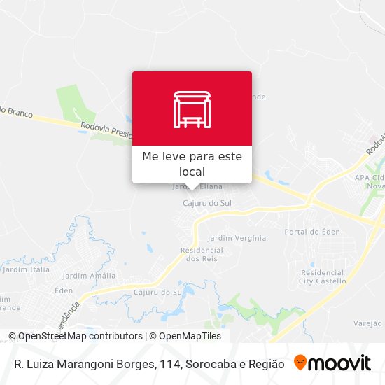 R. Luiza Marangoni Borges, 114 mapa