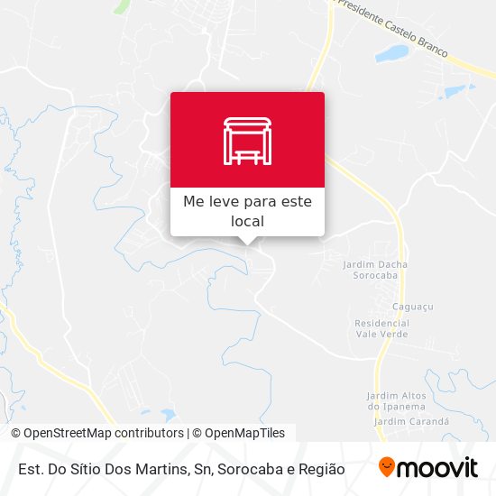 Est. Do Sítio Dos Martins, Sn mapa
