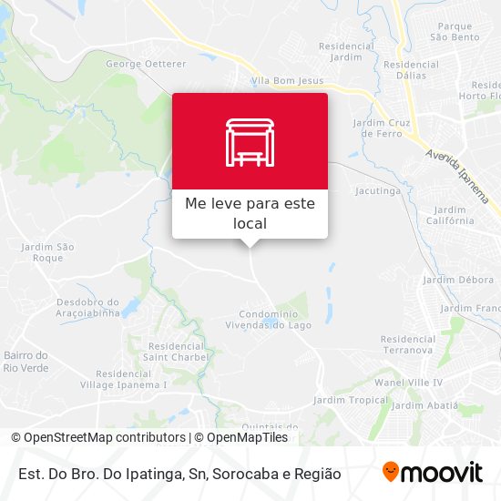 Est. Do Bro. Do Ipatinga, Sn mapa