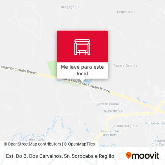 Est. Do B. Dos Carvalhos, Sn mapa