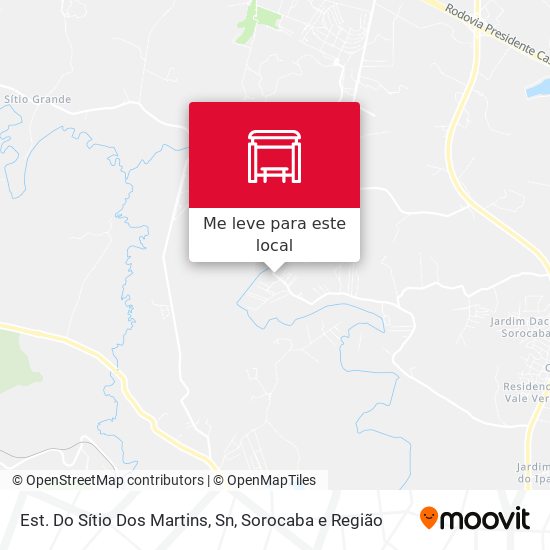 Est. Do Sítio Dos Martins, Sn mapa