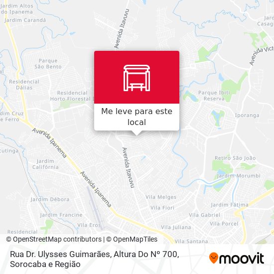 Rua  Dr. Ulysses Guimarães, Altura Do Nº 700 mapa
