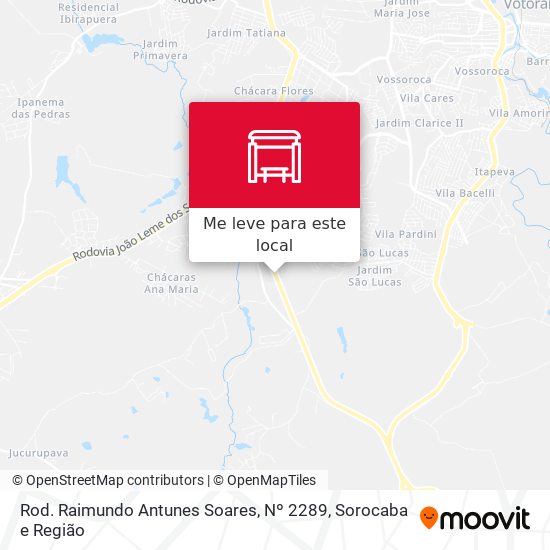 Rod. Raimundo Antunes Soares, Nº 2289 mapa