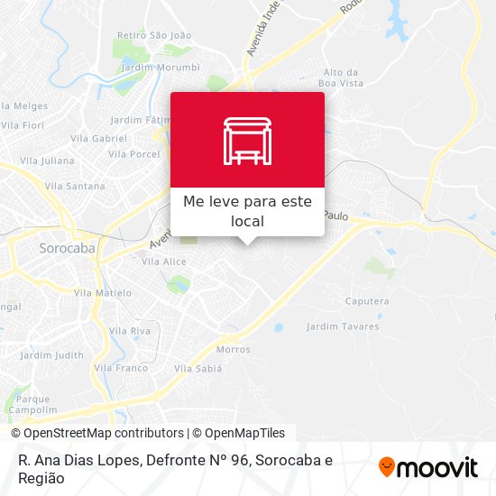 R. Ana Dias Lopes, Defronte Nº 96 mapa