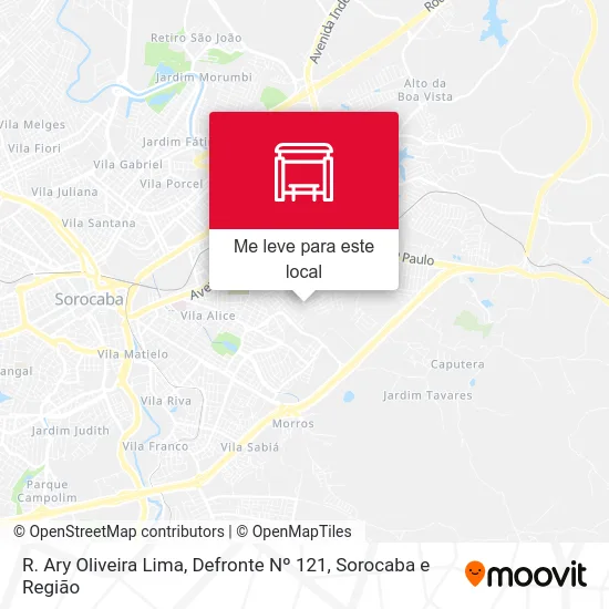 R. Ary Oliveira Lima, Defronte Nº 121 mapa