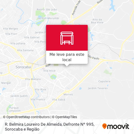 R. Belmira Loureiro De Almeida, Defronte Nº 995 mapa