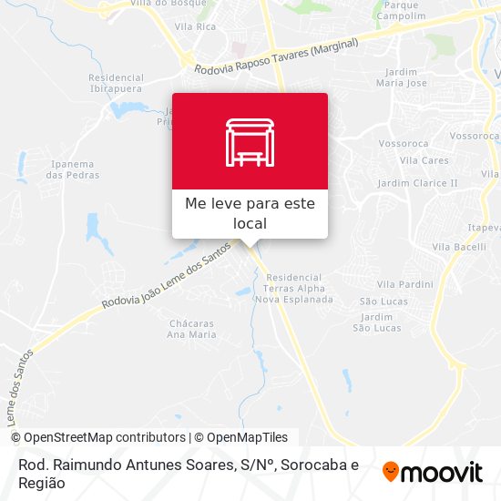 Rod. Raimundo Antunes Soares, S / Nº mapa