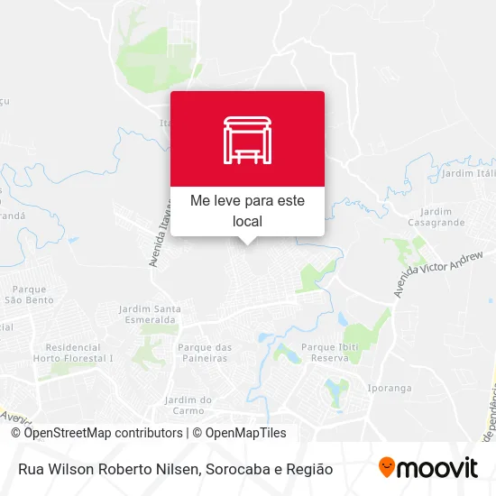 Rua Wilson Roberto Nilsen mapa