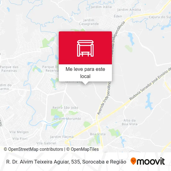 R. Dr. Alvim Teixeira Aguiar,   535 mapa