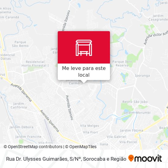 Rua  Dr. Ulysses Guimarães, S / Nº mapa